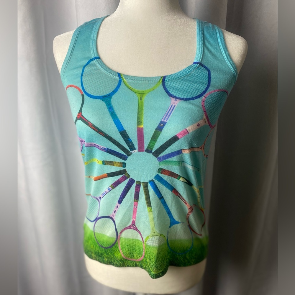 LUCKY IN LOVE tennis tank.